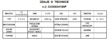 Hyster P 2.0 S-645